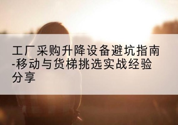 南岗移动式升降机怎么选-工厂采购升降设备避坑指南-移动与货梯挑选实战经验分享